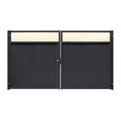 Ворота Эстет Плюс PE RAL 7024, 3.6*2.00 м Ворота Эстет Плюс PE RAL 7024, 3.6*2.00 м